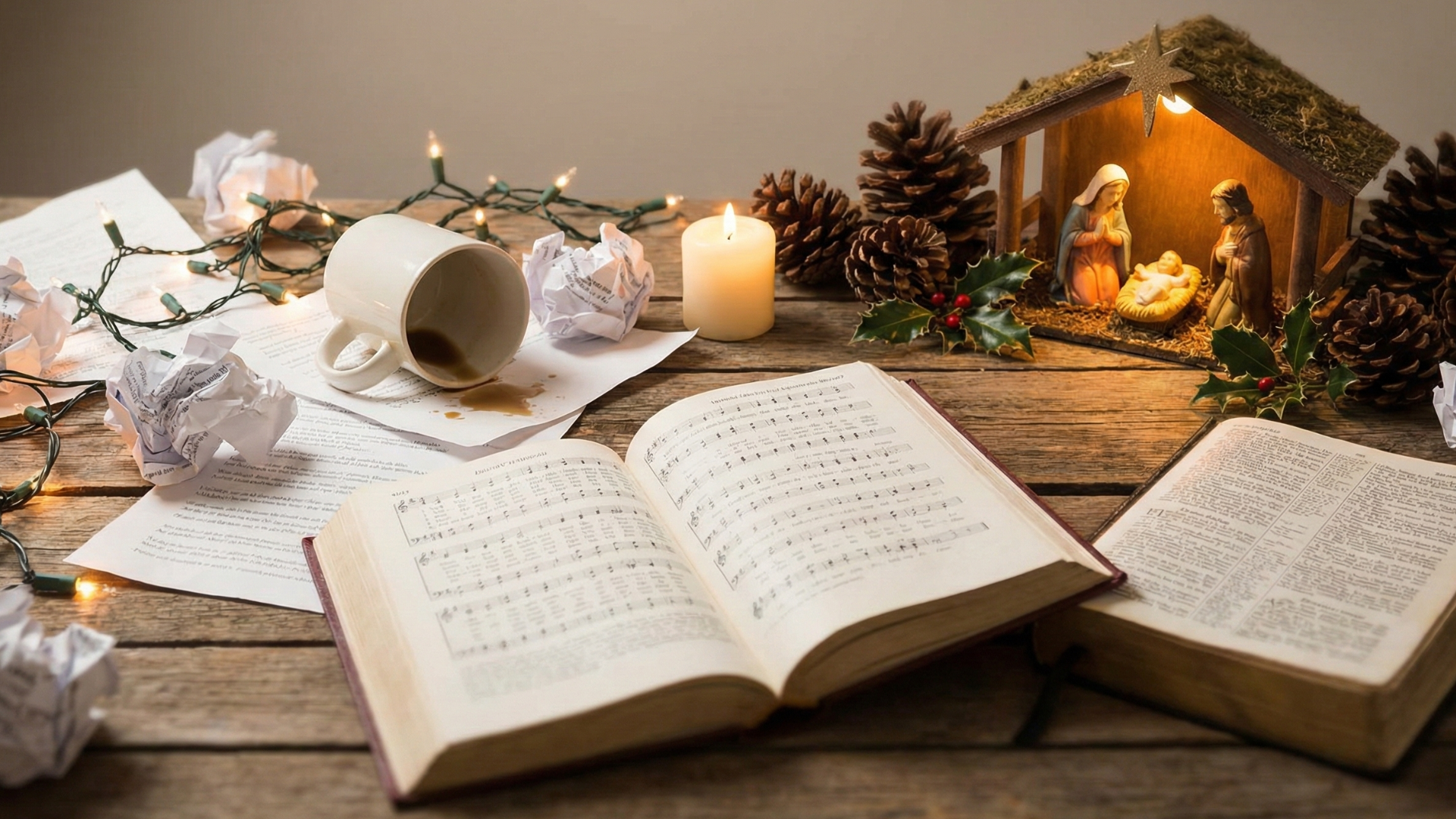 Chaos, God With Us, Holiday Season, Peaceful, Mary and Joseph, Christmas